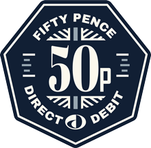 50p Direct Debit Logo